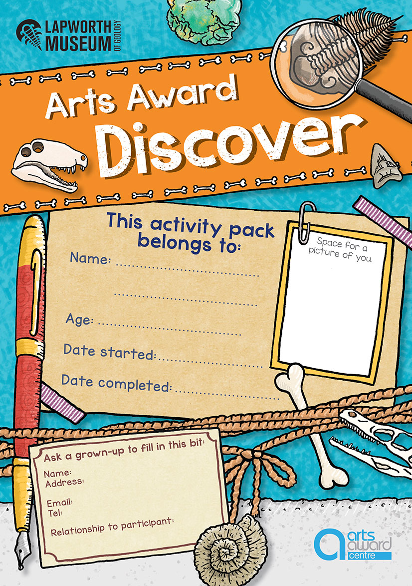 Bespoke design Arts Award log by by museum trail by trail designer and illustrator Emma Metcalfe