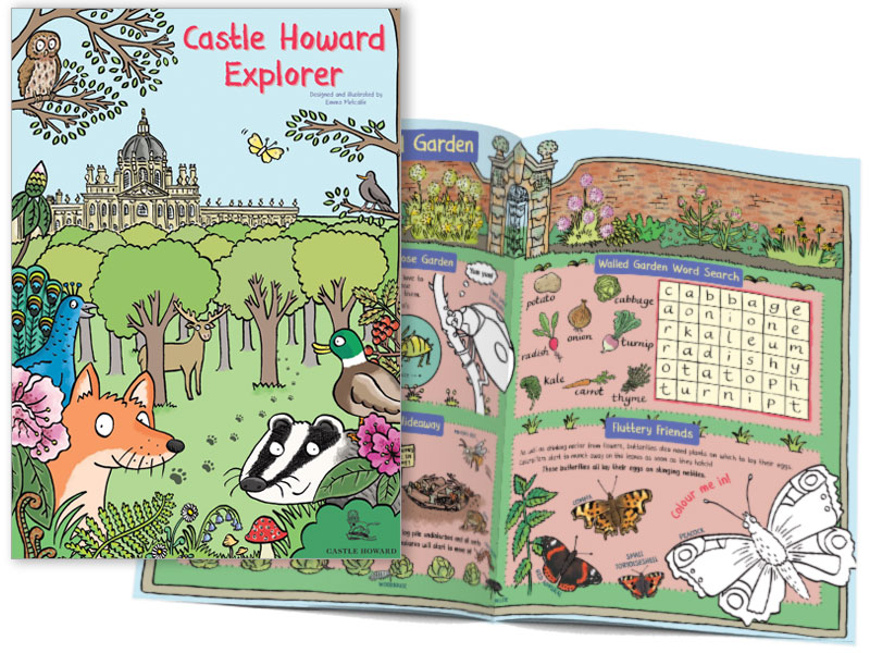 Castle Howard illustrated children's trail by illustrator Emma Metcalfe